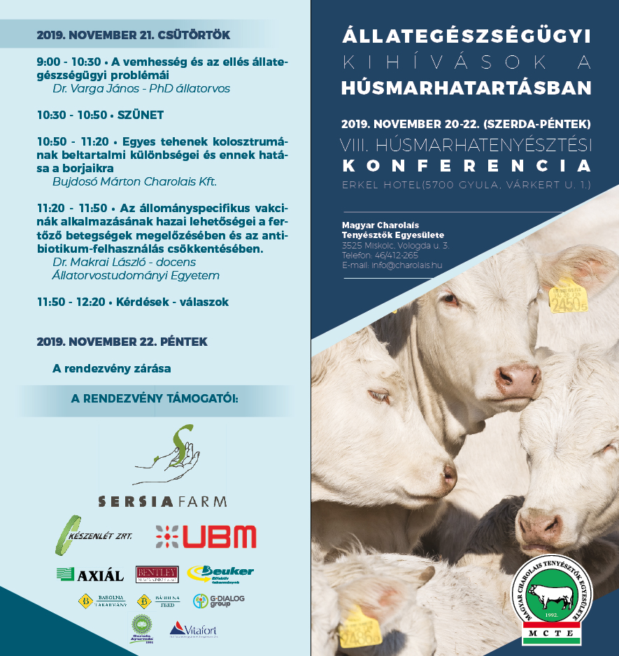Charolais husmarhatenyesztesi konferencia meghivo tervezet 99x210mm kulso 20191017